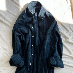 Ralph Lauren Green/Blue Check Button Down